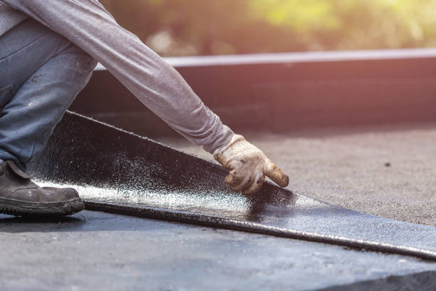 Professional Basement Waterproofing technician working in New Waverly, IN